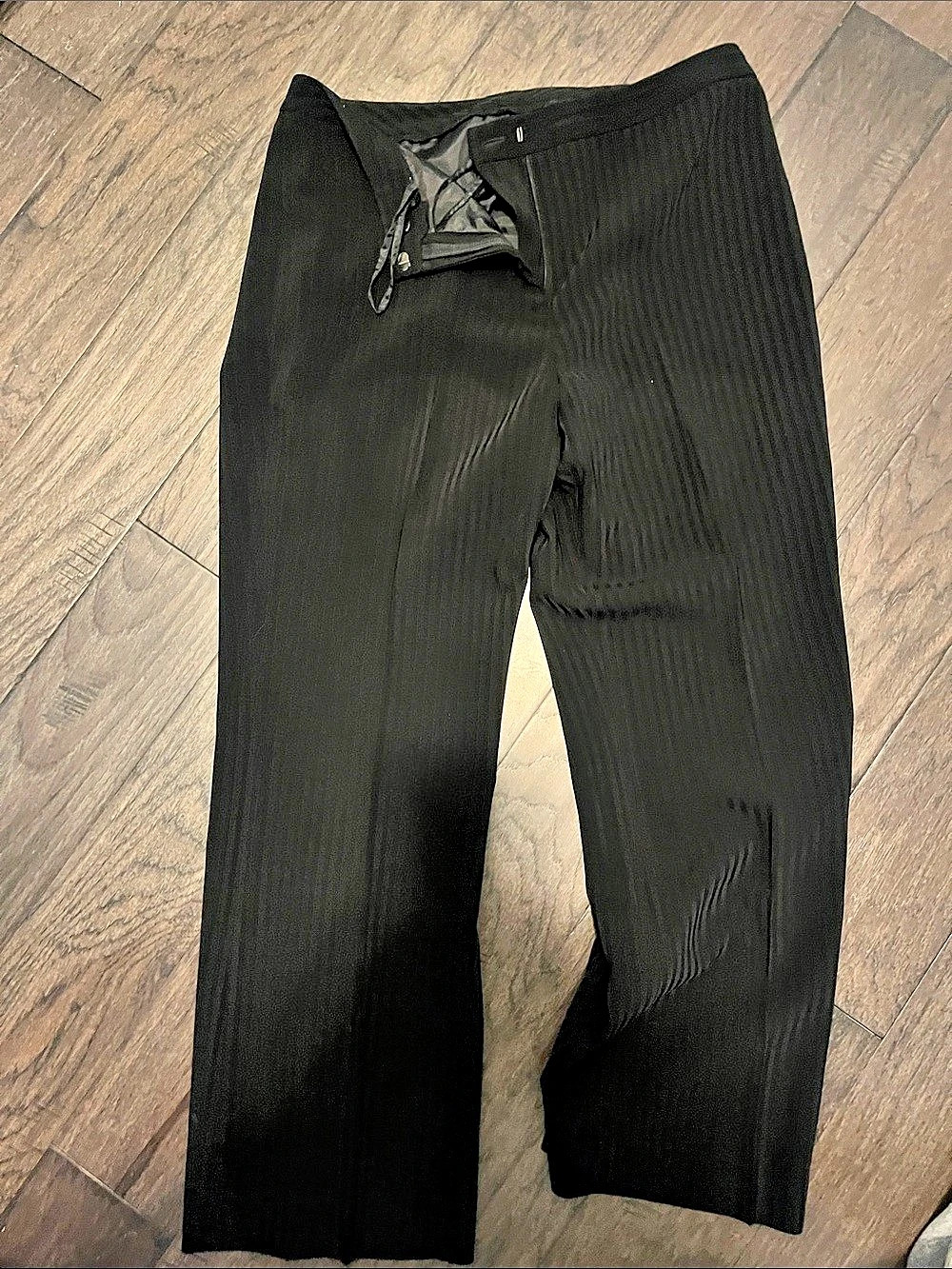 COTTON ON Black Ribbed Wide Leg Pants Size 10P